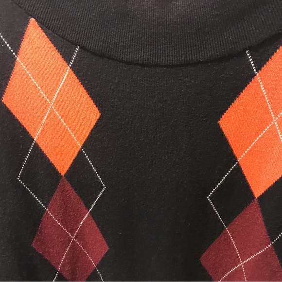 Express Tunic Argyle Boatneck Sweater - Picture 2 of 5